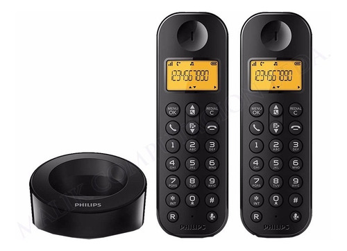 Telefono Inalambrico Philips D130 Duo Identificador Llamadas