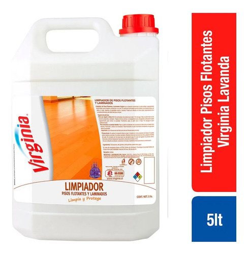 Limpiador Piso Flotante Y Laminado Virginia 5l