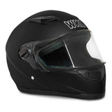 Casco Motocicleta Certificado Dot Moto Wkl Ch-806 Color Negro Tamaño Del Casco Xl