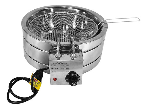 Tacho Fritura Fritadeira Elétrica 8 Litros Aço Inox 3000w Cor Prateado Frequência 60 110v