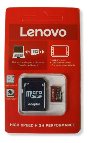 Cartão Memória Sd Micro Tf Mini Lenovo A1 Classe 10 -  1 Tb