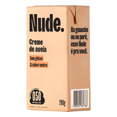 Nude Creme de Aveia Sem Glúten 200g | MercadoLivre