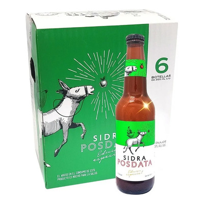 Sidra Posdata Artesanal Pack 6 Botellas 355ml Edición Especial | Envío gratis