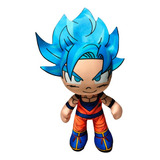 Peluche Sublimado Dragon Ball Goku Blue 28cm Nuevo