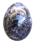 Ovo De Sodalita Azul Yoni Egg S/ Furo Pedra Natural Polida