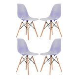 Set 4 Sillas De Comedor Eames Celeste