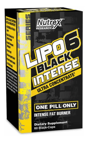 Nutrex Lipo 6 Black Intense Uc 60 Capsulas Sabor Sin Sabor