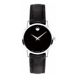 Movado Museo Negro Dial Señoras Reloj 0607204.