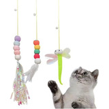 3 Brinquedo Gato Porta Suspenso Pendurar Na Porta Elástico