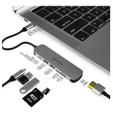 Somomc Adaptador Usb C 6 En 1 Usb C Hub Docking Station Tipo