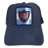 Gorra Trucker Premium De Jeans Parche San Lorenzo Arg