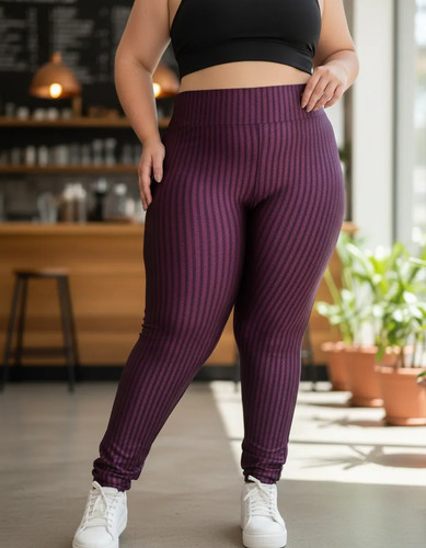 Calça Legging Plus Size Em Poliamida 3d  G1 G2 G3 G4 | Parcelamento sem juros