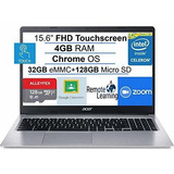 Laptop -  2021 Newest Acer Chromebook 15.6  Fhd Ips Touchscr