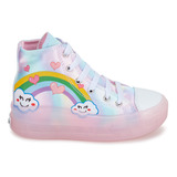 Tenis Bota Arcoiris Unicornio Scape Niña Tres Reyes