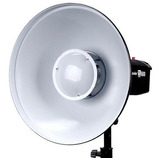 Beauty Dish 41cm Reflector Montura Bowens Blanco