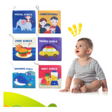 6 Pcs Libro De Tela Bebé Suave Educativo Juguetes Temprana