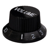 Knob Pvc Guitarra Strato Preto Volume Elephant