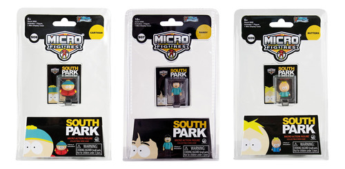Set De 3 Figuras De South Park Micro Figures