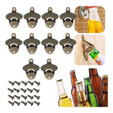 Destapador Botellas Cerveza Rustico Pared Metálico 10pcs