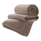 Cobertor Corttex Celta Com Design Liso/taupe De 2m X 1.8m