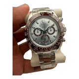 Reloj Premium Maquina Eta Rolex Suizo Daytona Acero / Azul