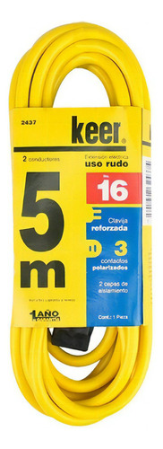 Extensión Uso Rudo 5m Reforzada Domestica Sanelec 2437