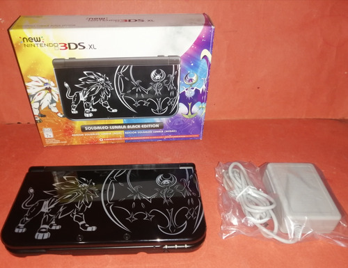 New 3ds Xl Solgaleo Lunala Black Edition (como Nueva)