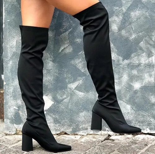 Bucanera Bota Elastizada Lycra Taco Palo Bajo. 38