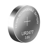 1 Unidade Bateria Lir 2477 3,6 V 200mah Li-ion Recarregável 