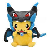 Peluche Pokemon Pikachu Cosplay Mega Charizad Con Traer Ropa