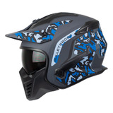 Casco Modular Edge Kombat Camuflaje Mate Certificado Dot