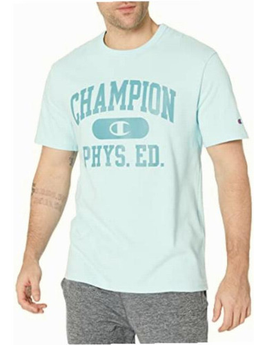 Champion Heritage Playera De Manga Corta Para Hombre, Azul