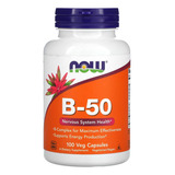 Vitamina B-50 Now Foods Vitaminas Complexo B 100veg Caps