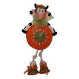 Reloj De Pared Genérico Vaca Porcelana Fría