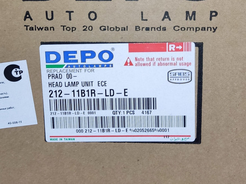 Faro Toyota Meru Prado Der-izq Plstico Marca Depo Foto 8