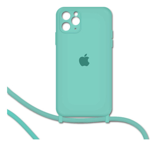 Funda Silicona Para iPhone 11 Pro Max Con Correa 