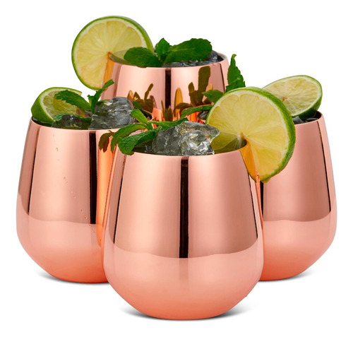 Set 2 Vasos Cobre Cantina Moscow Mule Coctel Tragos - Mug Me