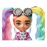 Barbie Muñeca Extra Mini #6 (5.5 Pulgadas) Con Cabello Arcoí