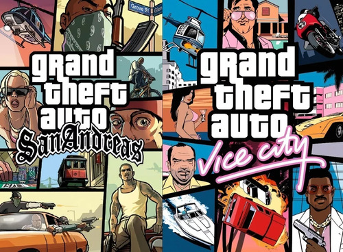 Gta Vice City + San Andreas Juegos De Ciber Pc Digital