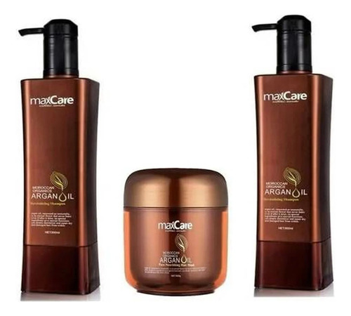 Combo Shampoo + Acondicionador +crema Argan Max Care Premium