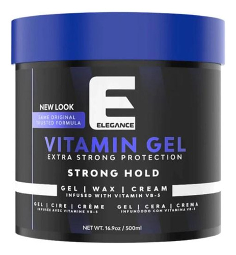 Gel Elegance Para Cabello 500ml Vitamin Pro B5 Extra Fuerte