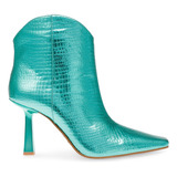 Botin Valorize Steve Madden Mujer Color Arctic Blue Cr Diseño De La Tela Liso Talla 22.5