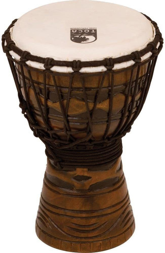 Todj7am  S Rope Tuned Wood Djembe De 7 Pulgadas  Acabad...