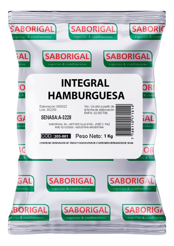 Kit Hamburguesas Carne Integral + Aglutinante + Papel 15x15
