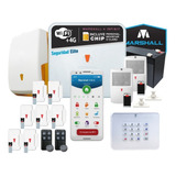 Kit Alarma Marshall 4 4g Wifi Infinit Gprs Chip Teclado 