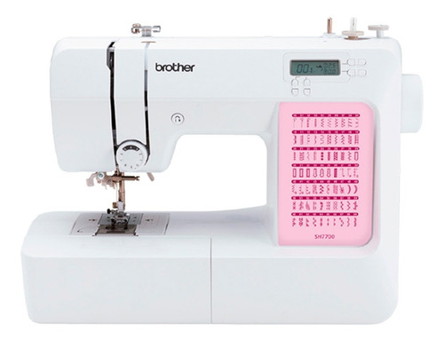 Máquina De Coser Recta Brother Sh7700 Portable Blanca 220v