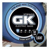 Encordado Para Bajo Electrico Gk 2070ec Light Escala Corta
