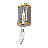 Pila Recargable X Usb 9v Li-ion Cuadrada Bat-li-9v Usb