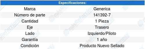 Guia Defensa Trasera Volkswagen Bora 05-10 Generica