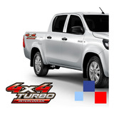 Emblema Adhesivo Pick Up Toyota Hilux 4x4 2007-2015